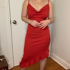 Vintage 90s red dress